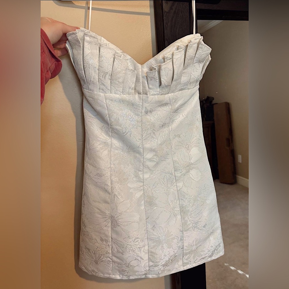White Strapless Dress